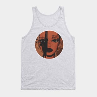 Strong Woman Feminist In Her Own Natural Beauty Tank Top